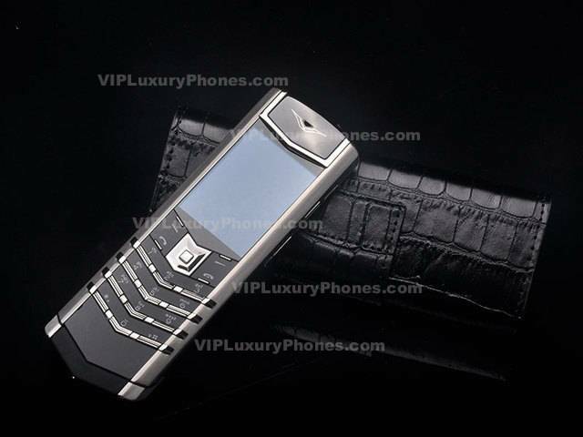 Vertu Signature Black Leather