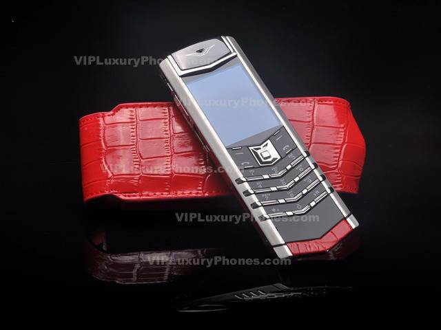 Vertu Signature Red Crocodile Leather