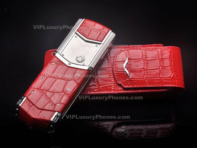 Vertu Signature Red Crocodile Leather