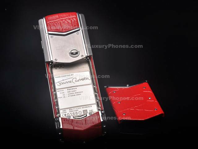 Vertu Signature Red Crocodile Leather