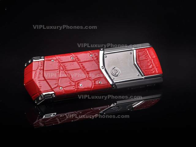 Vertu Signature Red Crocodile Leather