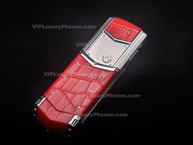 Vertu Signature Red Crocodile Leather