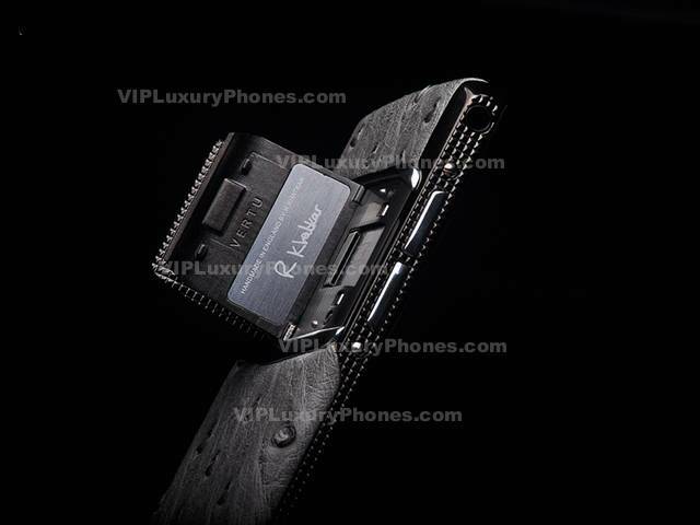 Vertu Pure Jet Ostrich Copy