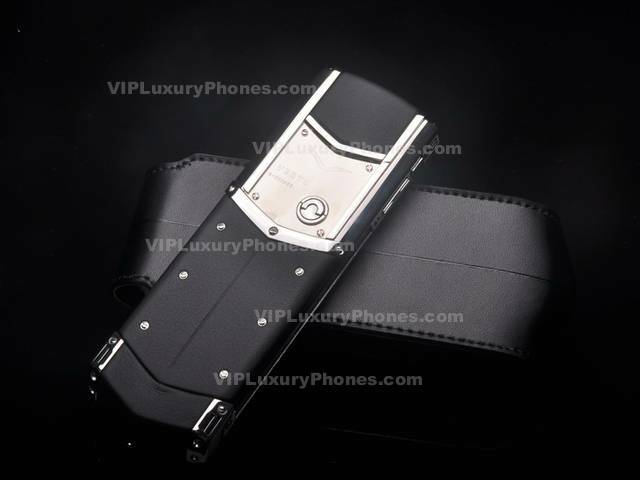 Vertu Signature Pearl Black Leather