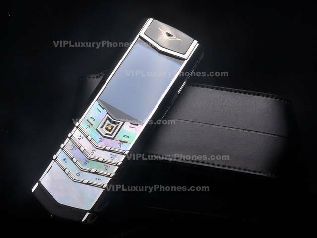 Vertu Signature Pearl Black Leather