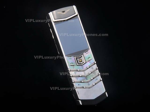 Vertu Signature Pearl Black Leather