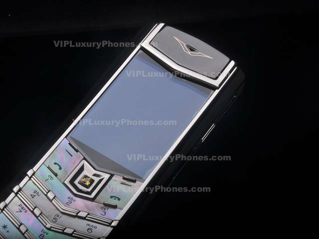 Vertu Signature Pearl Black Leather