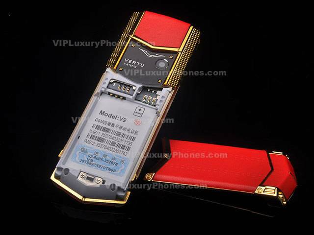 Vertu Signature for Bentley Orange Leather