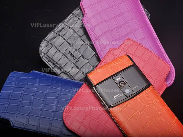 Vertu Signature Touch Crocodile Skin Leather Case