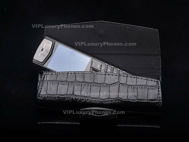 Black Crocodile Vertu Case