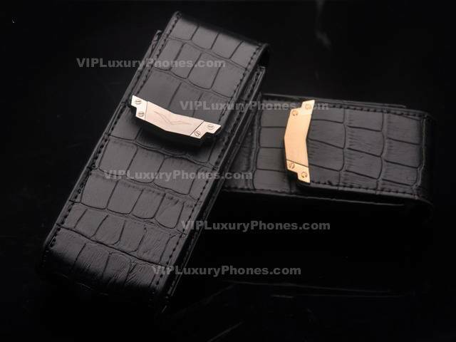 Vertu Signature Leather Black Case